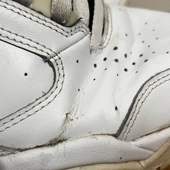 Nike men’s air flight lite ll white and black GUC size 8 minor marks shown* - Picture 10 of 14